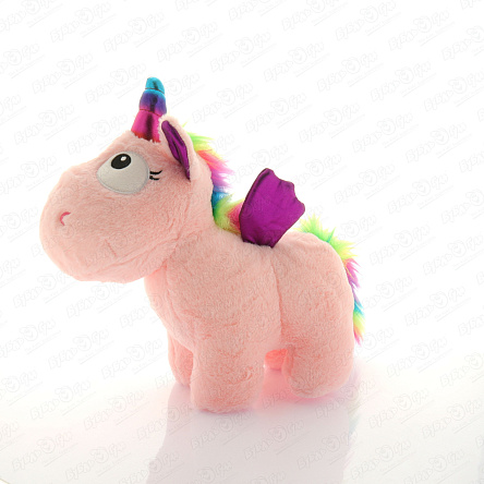 Игрушка мягкая Единорог-глазастик розовый - фото 360