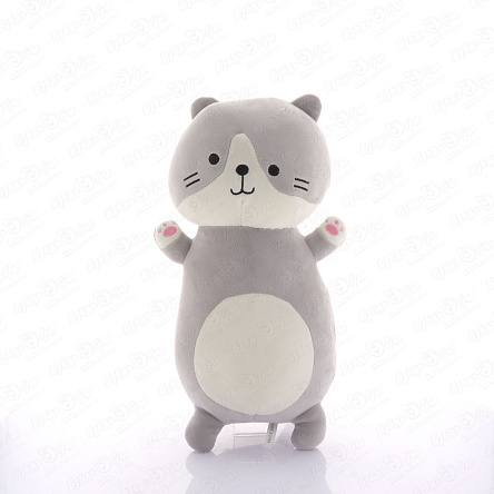 Игрушка-подушка кот серый  - фото 360