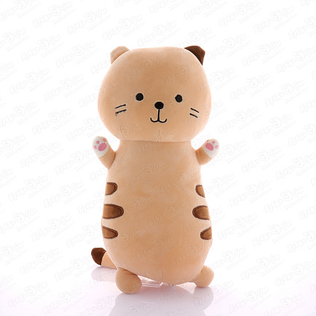 Игрушка-подушка Кот с пятнышками на боках бежевый  - фото 360