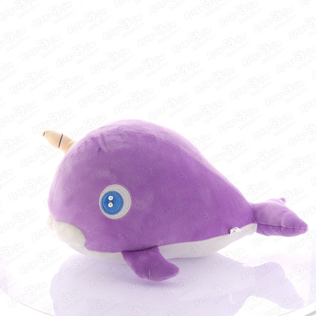 Игрушка-подушка Кит-единорог фиолетовый - фото 360
