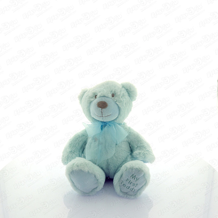 Игрушка мягкая медведь голубой 25см - фото 360