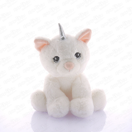 Игрушка мягкая Котенок-единорог - фото 360