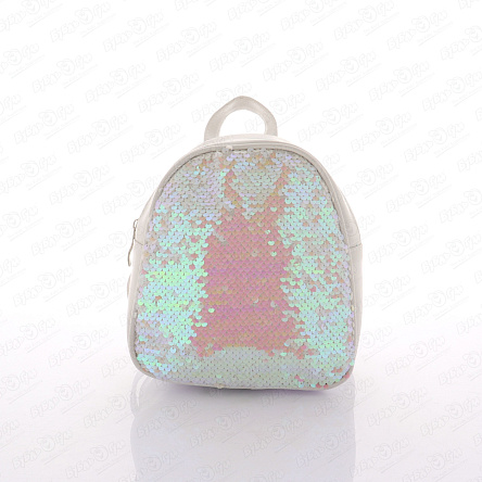 Рюкзачок с пайетками персиковый в ассортименте - фото 360