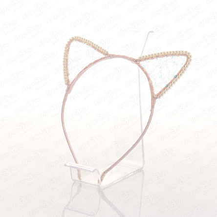 Ободок для волос с жемчужными ушками и пайетками в ассортименте - фото 360