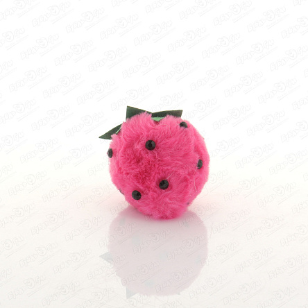 Брелок клубника с искусственным мехом в ассортименте - фото 360