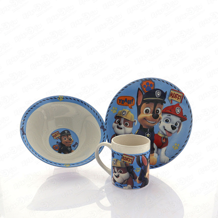 Набор детской посуды Щенячий патруль керамической 3предмета с 3лет - фото 360