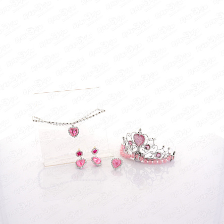 Набор украшений принцессы с короной и бижутерией  - фото 360