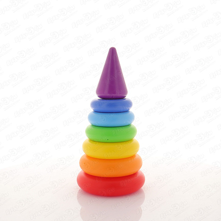 Пирамидка на конусе ПОЛЕСЬЕ Радуга - фото 360