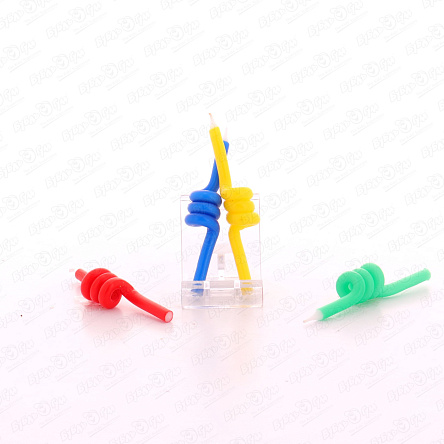 Набор свечей спираль 9см 4шт - фото 360