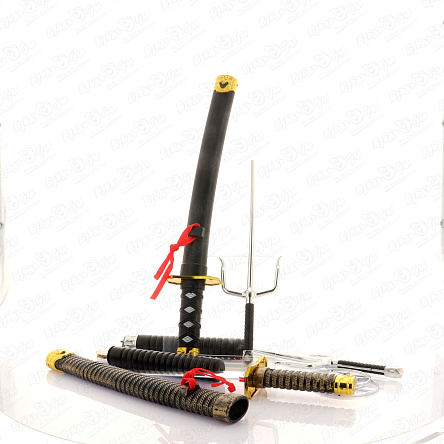 Набор ниндзя две катаны сай и нунчаки 5эл - фото 360