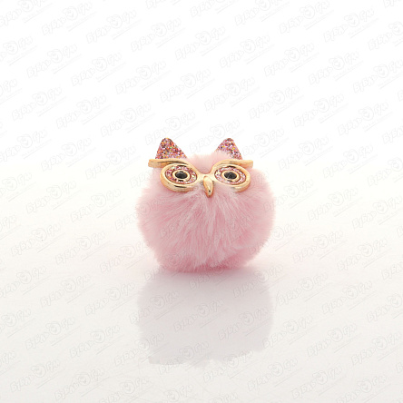 Брелок сова меховая в ассортименте - фото 360