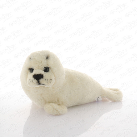Игрушка мягкая тюлень белый 17см - фото 360