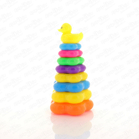 Пирамидка Утка фигурная 8 колец - фото 360