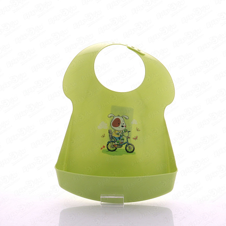 Нагрудник с карманом Пластишка пластиковый зеленый - фото 360