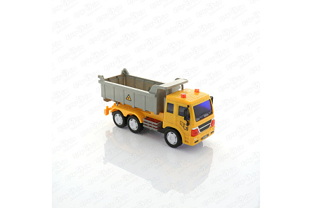 Грузовик СТРОИТЕЛЬНАЯ ТЕХНИКА инерционный световые звуковые эффекты 1:18 - фото 360