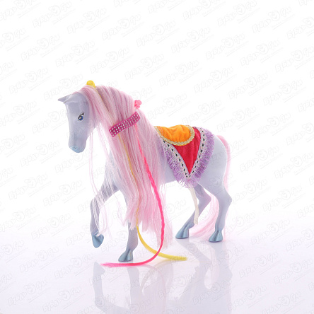 Лошадь Paradise Horse белая с розовой гривой - фото 360