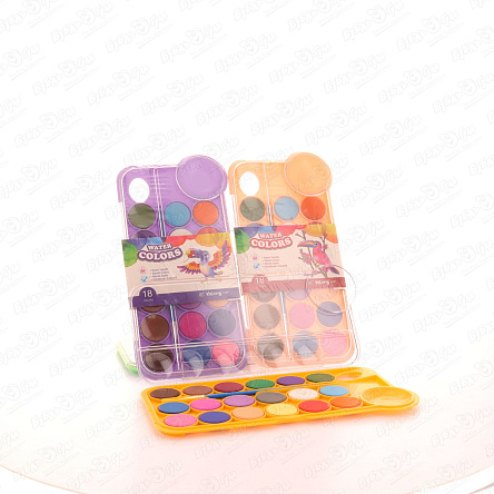 Краска акварельная Yalong с палитрой 18цветов - фото 360