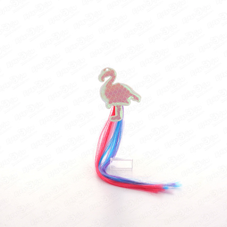 Резинка для волос Фламинго с разноцветной прядью в ассортименте - фото 360