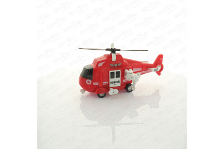 Вертолет Lanson Toys RESCUE пожарный световые звуковые эффекты - фото 360