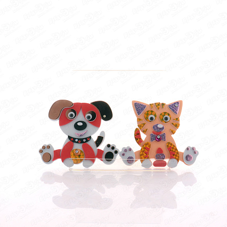 Аппликация Сделай сам игрушки на магнитах Котенок и щенок - фото 360 Аппликация Сделай сам игрушки на магнитах Котенок и щенок - фото 360