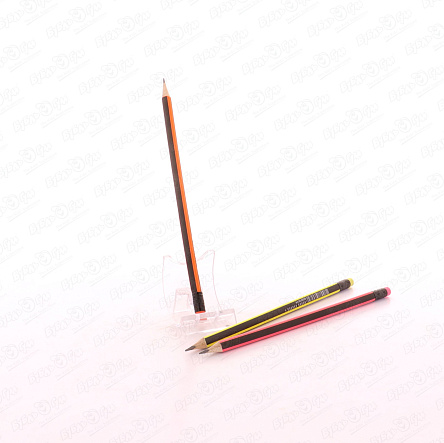 Карандаш Centrum чг с ластиком трехгранный корпус в ассортименте  - фото 360