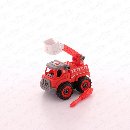 Мини-машина пожарная сборная с отверткой - фото 360