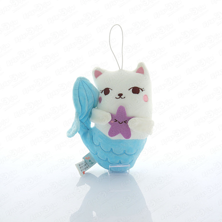 Игрушка-антистресс мягконабивная Киса-русалка синяя  - фото 360