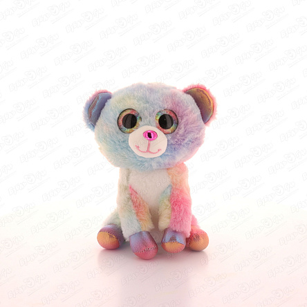 Игрушка мягконабивная розовый кот глазастик 23см - фото 360