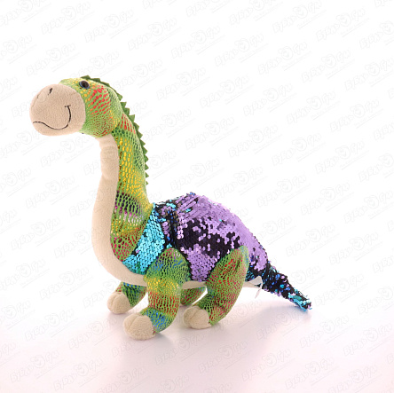 Игрушка мягконабивная Диплодок в пайетках 47см - фото 360