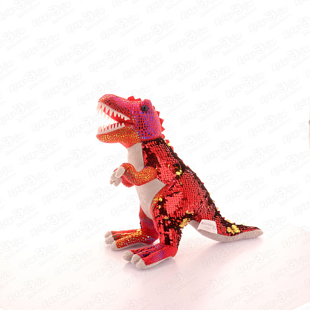 Игрушка мягконабивная Тиранозавр в пайетках 40см - фото 360