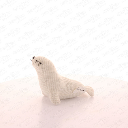 Игрушка мягкая Морской котик белый 30см - фото 360