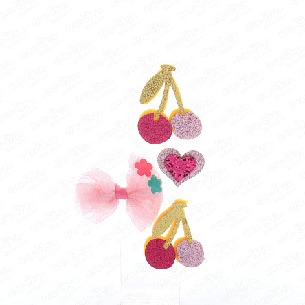 Набор заколок для волос вкусняшки в ассортименте  - фото 360