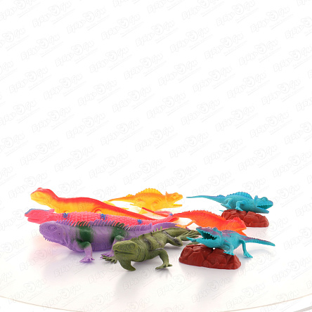 Набор фигурок Lanson Toys ящерицы 8шт  - фото 360
