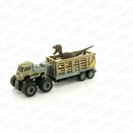 Тягач Lanson Toys с динозавром инерционный металлический с 3лет - фото 360