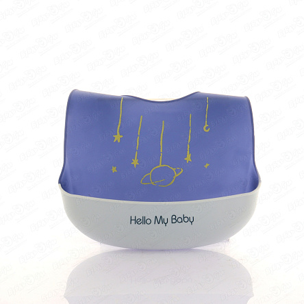 Силиконовый нагрудник BUBURU Baby Hello My Baby - фото 360