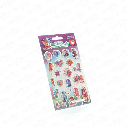 Наклейки Enchantimals 3D объемные многоразовые - фото 360