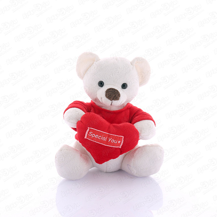 Игрушка мягкая Мишка в красном свитере белый 20см - фото 360 Игрушка мягкая Мишка в красном свитере белый 20см - фото 360