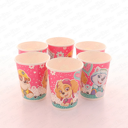 Набор стаканов Щенячий патруль Скай Эверест Крепыш 6шт - фото 360