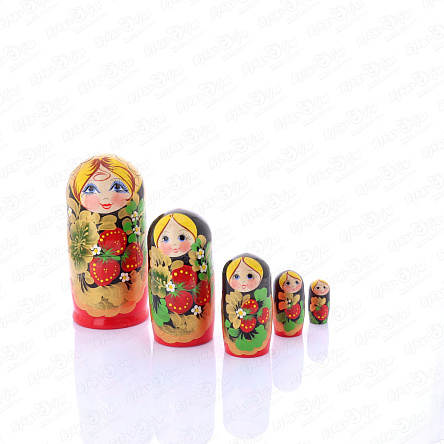 Матрешка деревянная 5шт - фото 360