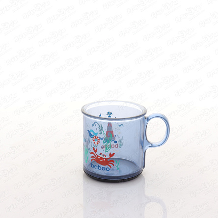 Кружка baboo с антискользящим дном синяя пластиковая - фото 360