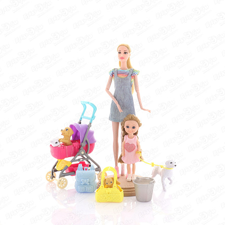 Набор игровой Lanson Toys Кукла с питомцами и коляской - фото 360 Набор игровой Lanson Toys Кукла с питомцами и коляской - фото 360