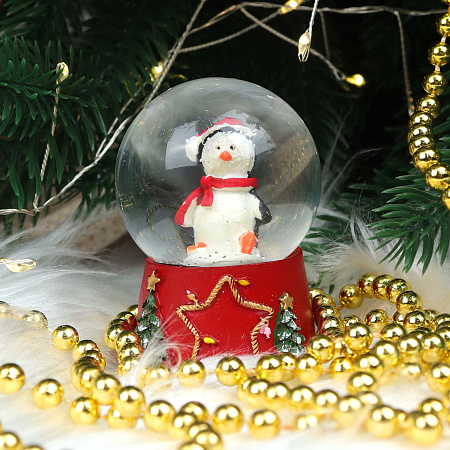 Снежный шар Lanson goods с фигуркой пингвиненка стеклянный 4,5см