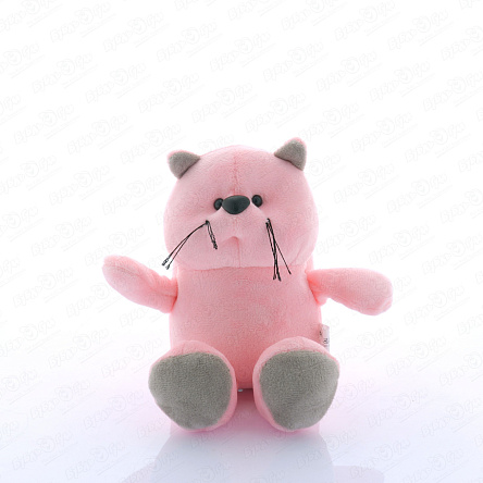 Игрушка мягкая Кот Марсель розовый в коробке 17см - фото 360