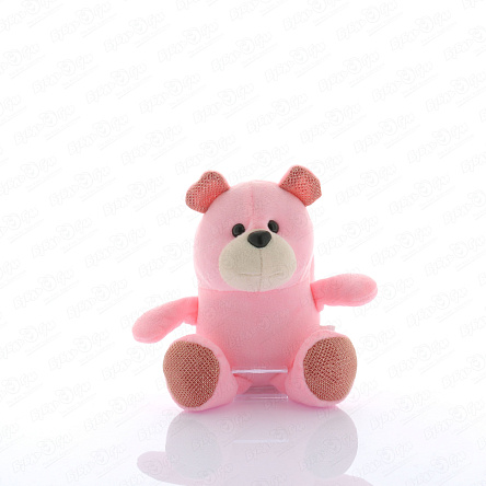 Игрушка мягкая Медведь розовый в коробке 17см  - фото 360