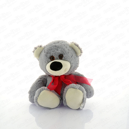 Игрушка мягкая Медведь с розовым бантом - фото 360