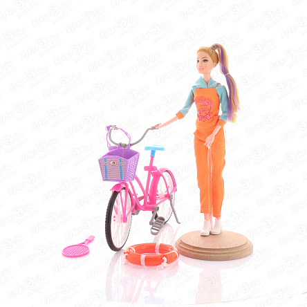 Кукла Lanson Toys на велосипеде - фото 360