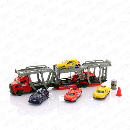 Набор Dickie toys Транспортер и машинки с дорожными знаками в ассортименте - фото 360