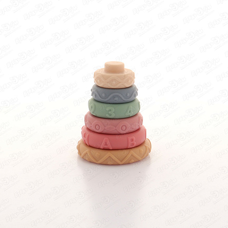 Пирамидка Jenga тактильная силиконовая с 6мес - фото 360 Пирамидка Jenga тактильная силиконовая с 6мес - фото 360