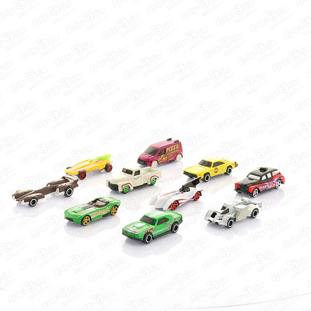 Набор машин Race Workshop City Off-road металлических 10шт 1:64 ассортименте - фото 360