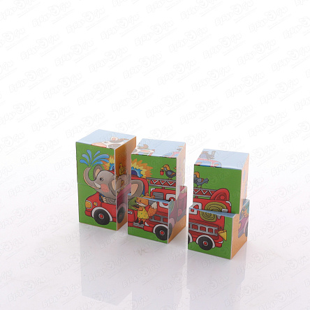 Кубики Мы едем на машинках 6шт - фото 360